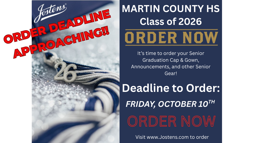 MCHS Class of 2026 Cap & Gown Ordering
