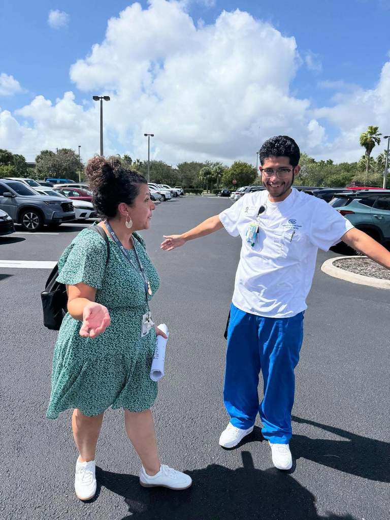 MCSD alum celebrates soon to be RN title with former teacher