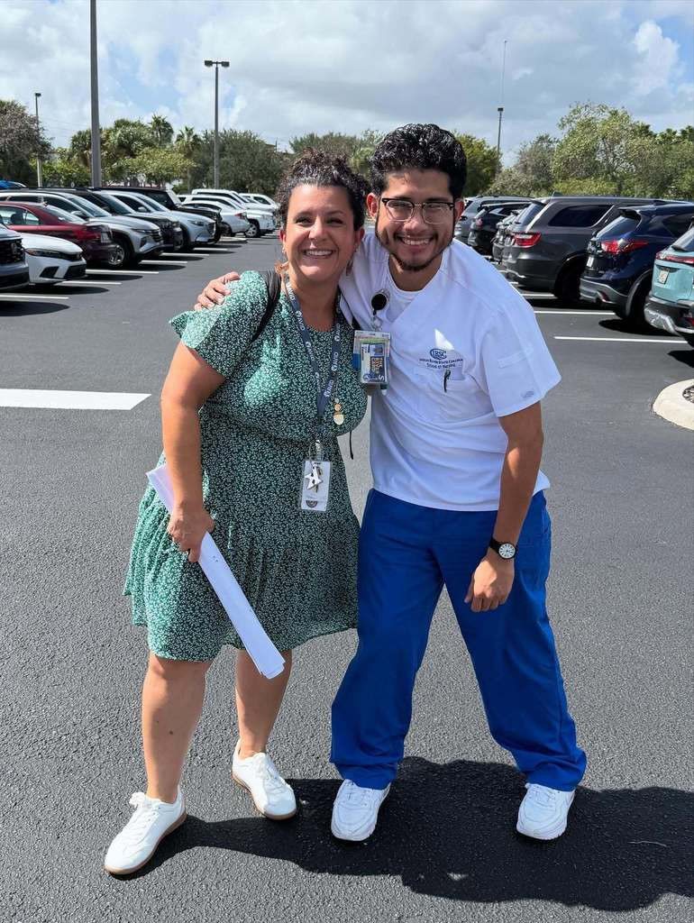 MCSD alum celebrates soon to be RN title with former teacher