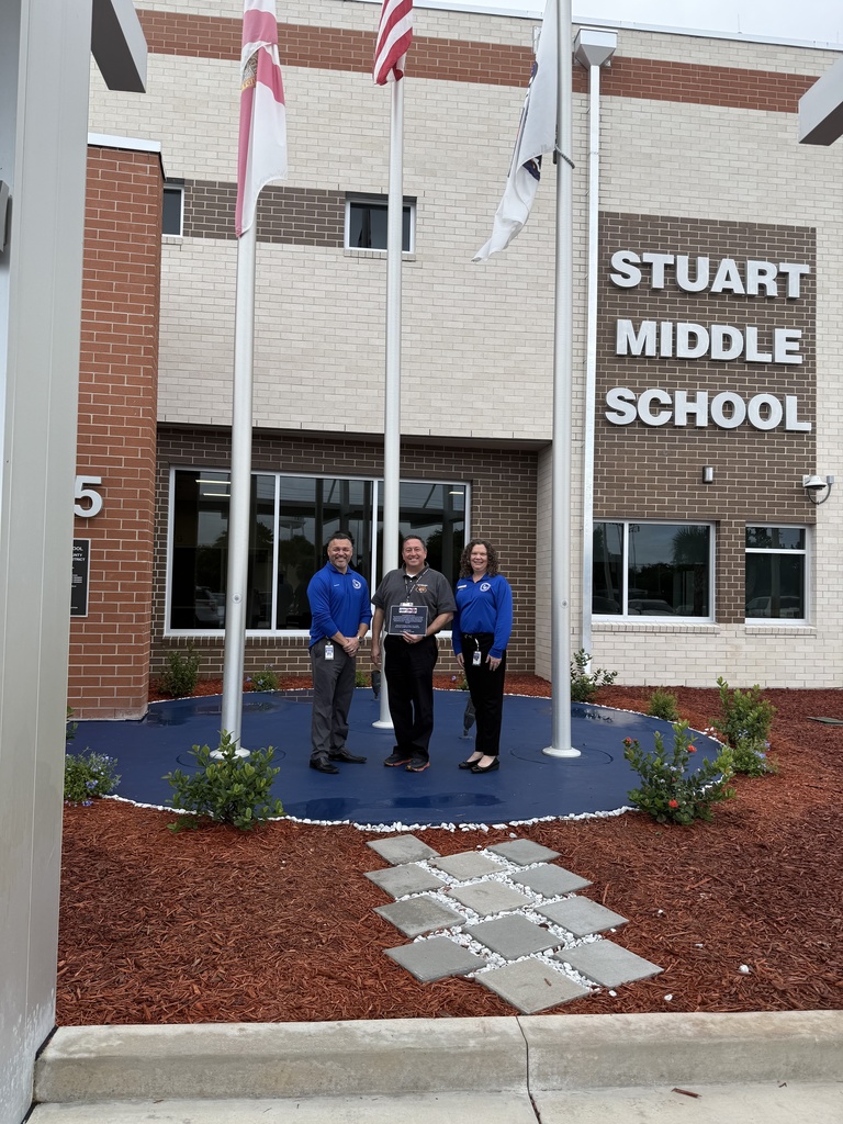 Stuart Middle School receives recognition from Student Services team