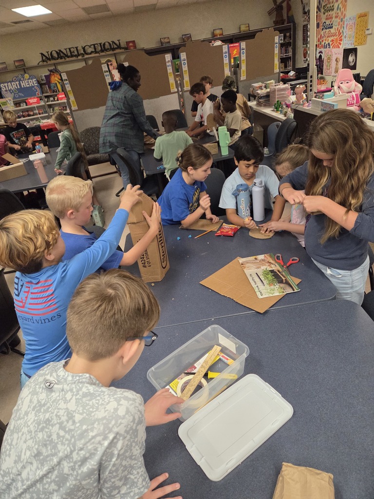 Practicing our cardboard skills!