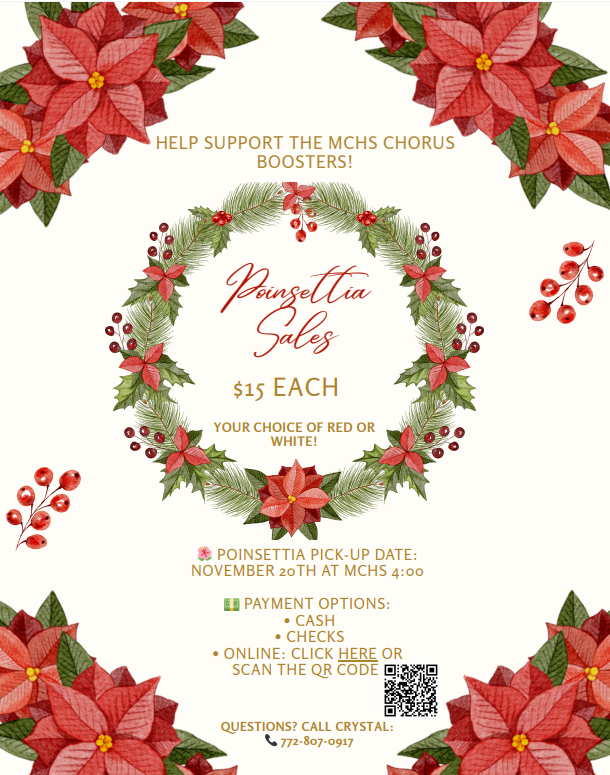 MCHS Chorus Poinsettia Sales