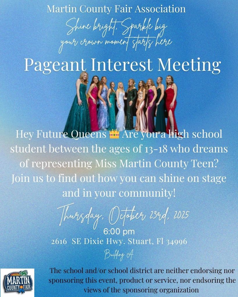 Martin County Fair pageant interest meeting