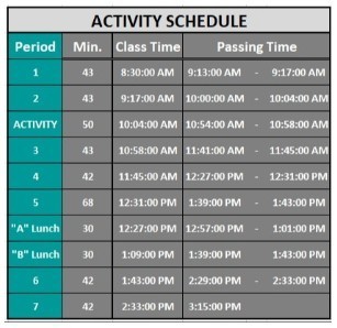 Activity Bell Schedule