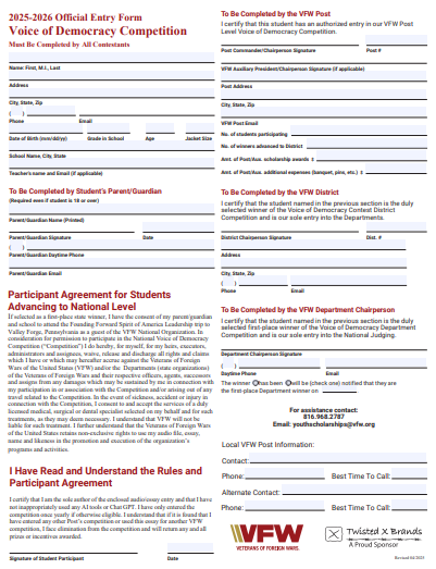 VFW Voice of Democracy Page 2