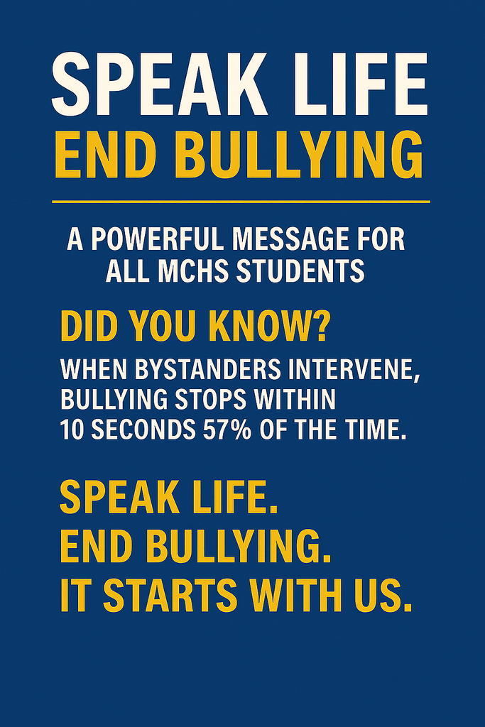 Speak Life End Bullying Assembly at MCHS