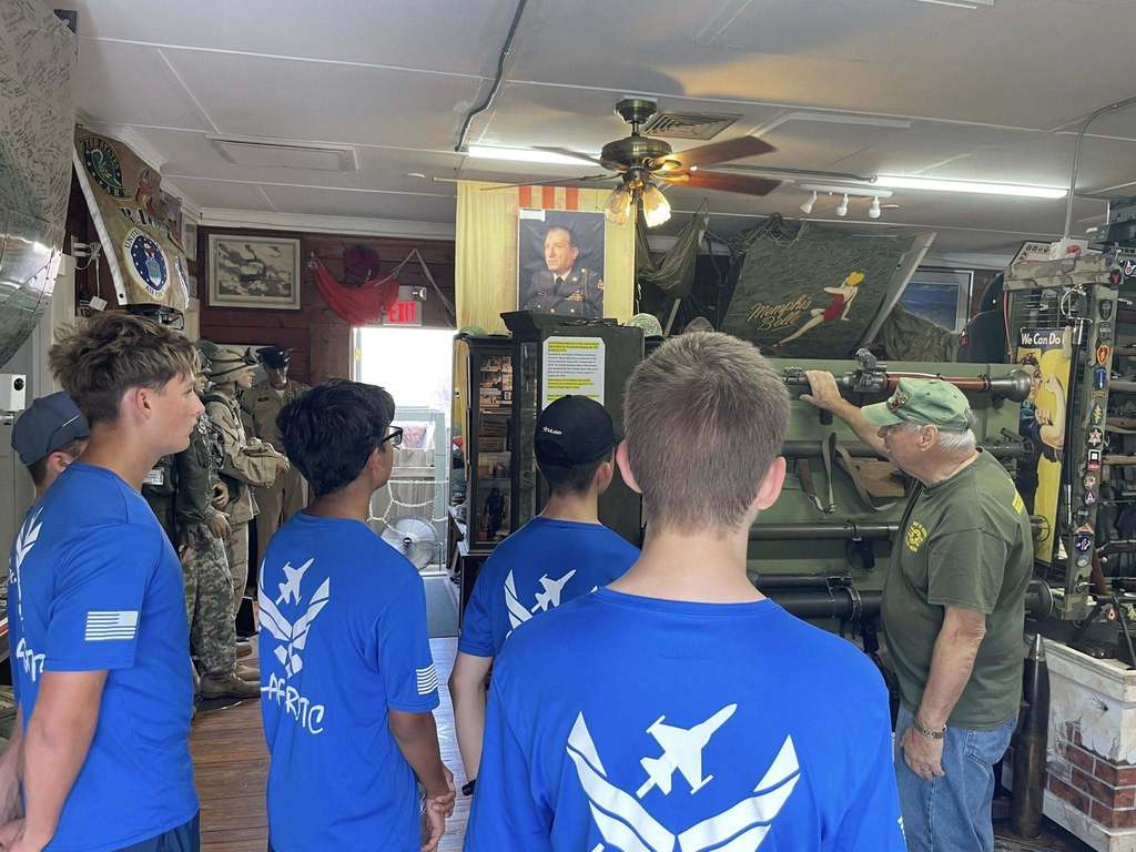 MCHS AFJROTC at Road to Victory Military Museum