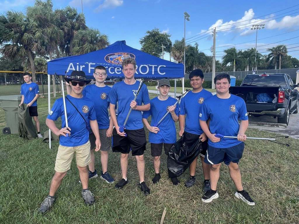 MCHS AFJROTC at Sailfish and Memorial Park