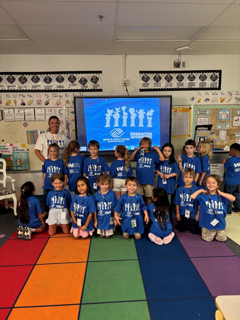 Ms Dolan's class proudly wearing their character shirts.