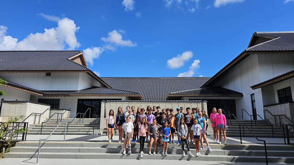 HOMS students explore the Morikami Museum and Gardens