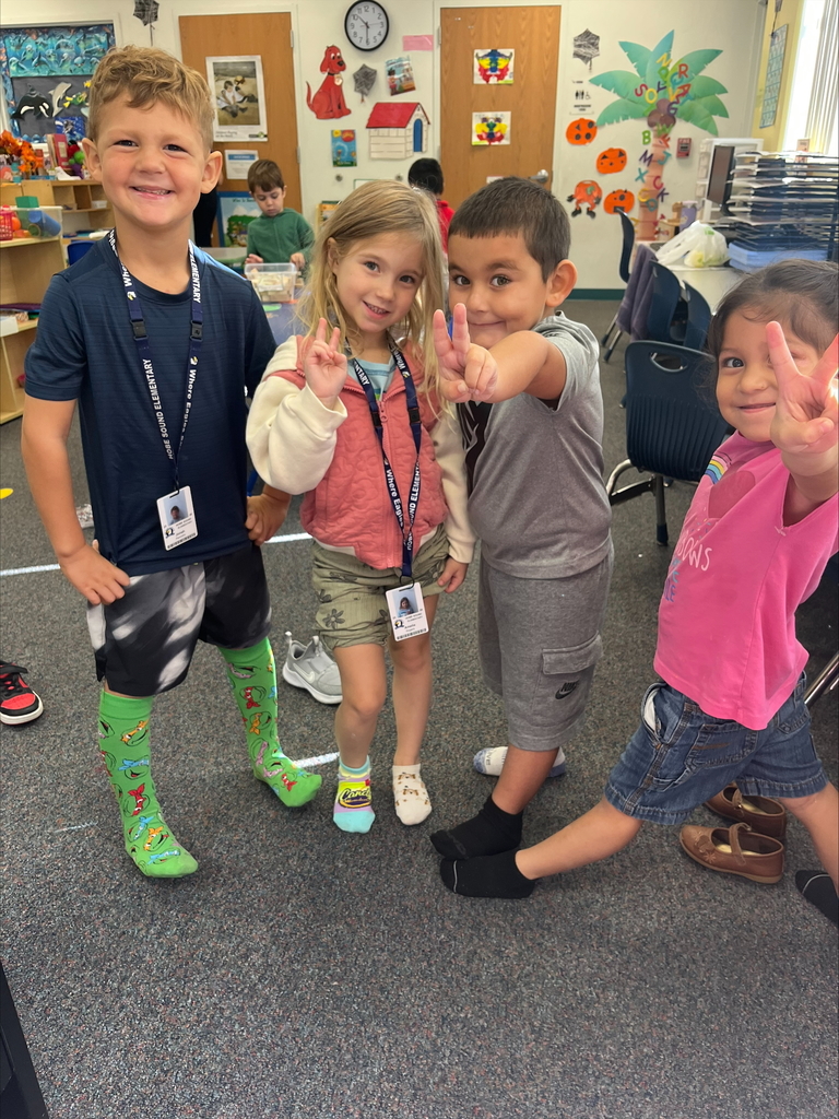 Big smiles and fun socks