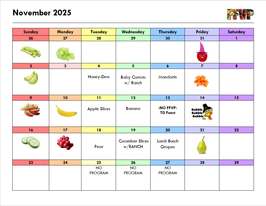 FFVP November calendar