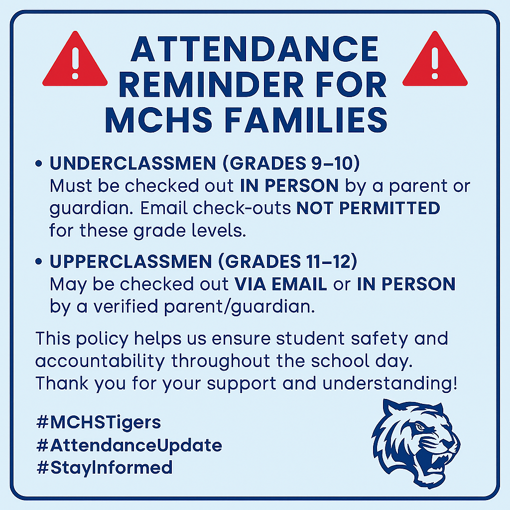 MCHS Attendance  Update