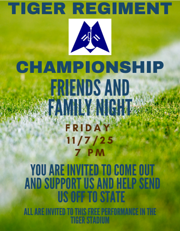 MCHS Tiger Regiment Friends and Family Night