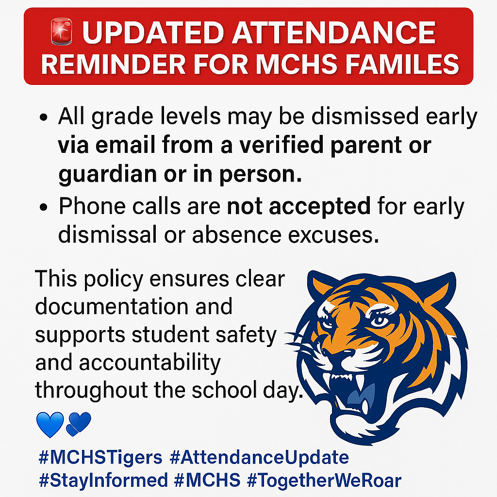 MCHS Updated Attendance Reminder