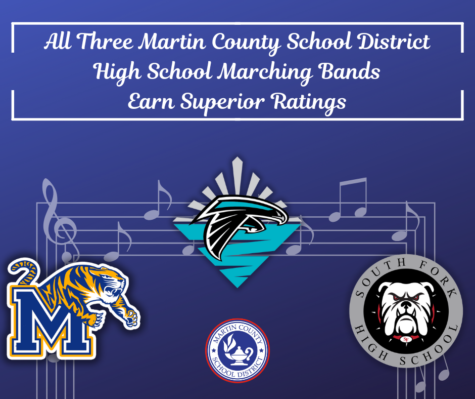 Martin County high school bands earn superior ratings