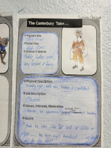 Pilgrim Trading Cards @MCHS