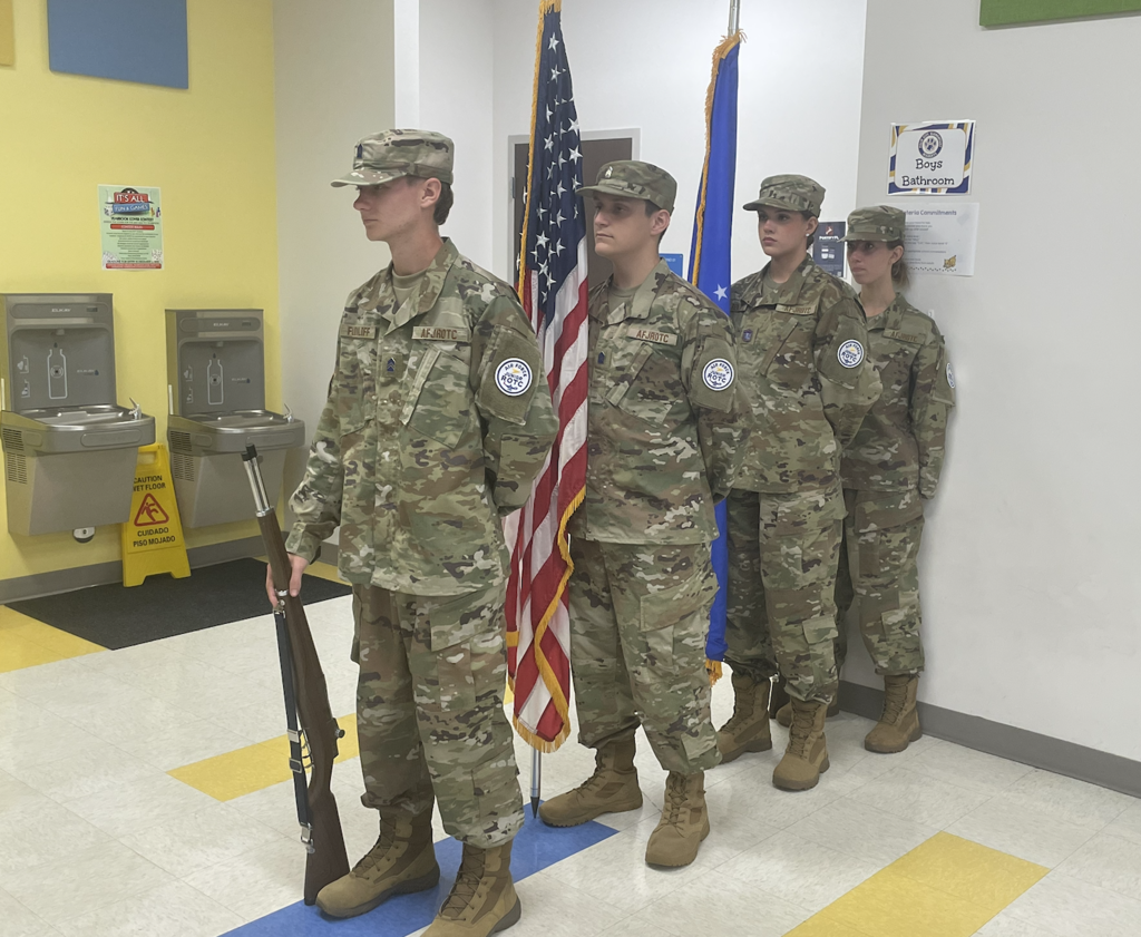 MCHS AFJROTC at PCE Veterans Day Ceremony