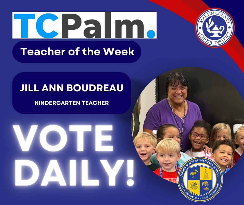 TCPalm Teacher of the Week-Jill Ann Boudreau 