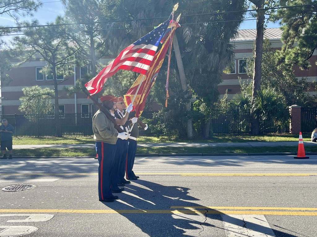 MCSD students, superintendent and school board members participate in Veterans Day Parade