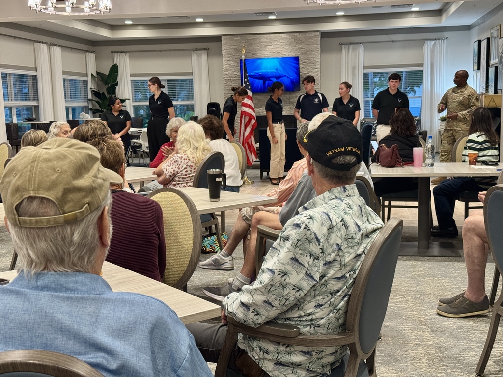 JBHS JROTC cadets visit Sovana at Stuart ahead of Veterans Day