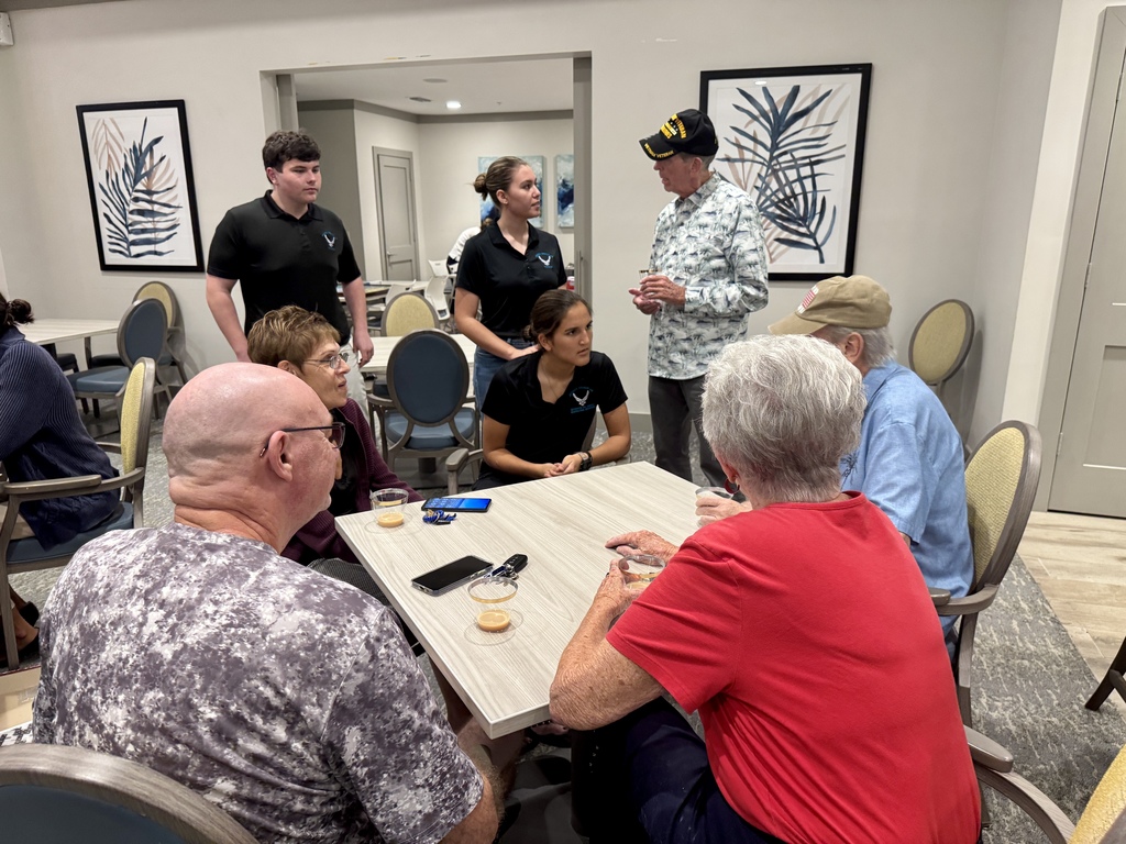 JBHS JROTC cadets visit Sovana at Stuart ahead of Veterans Day