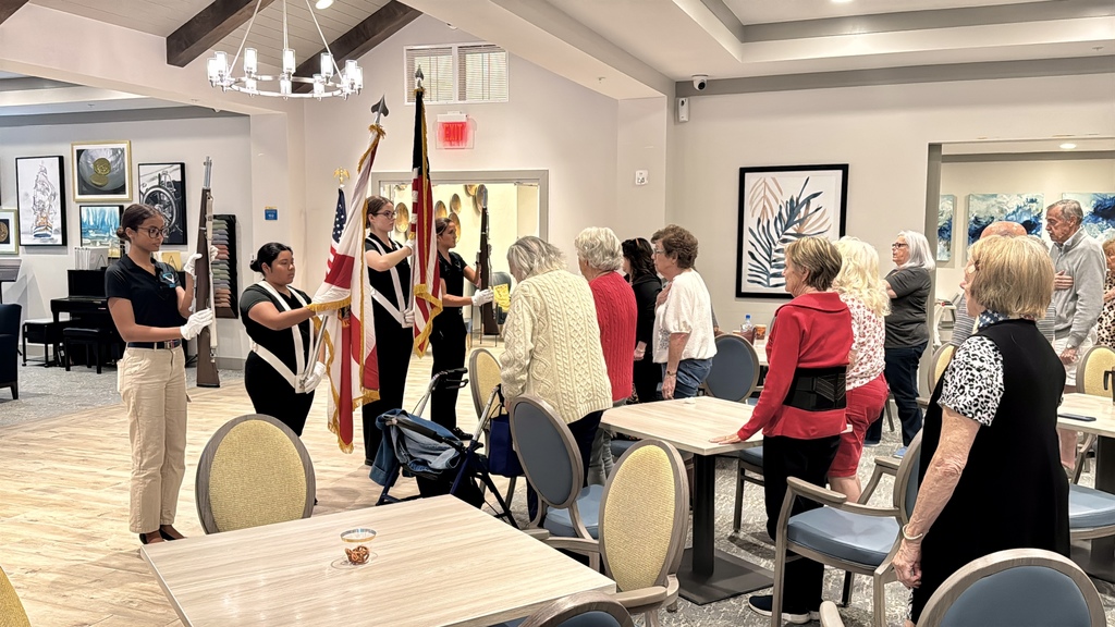 JBHS JROTC cadets visit Sovana at Stuart ahead of Veterans Day