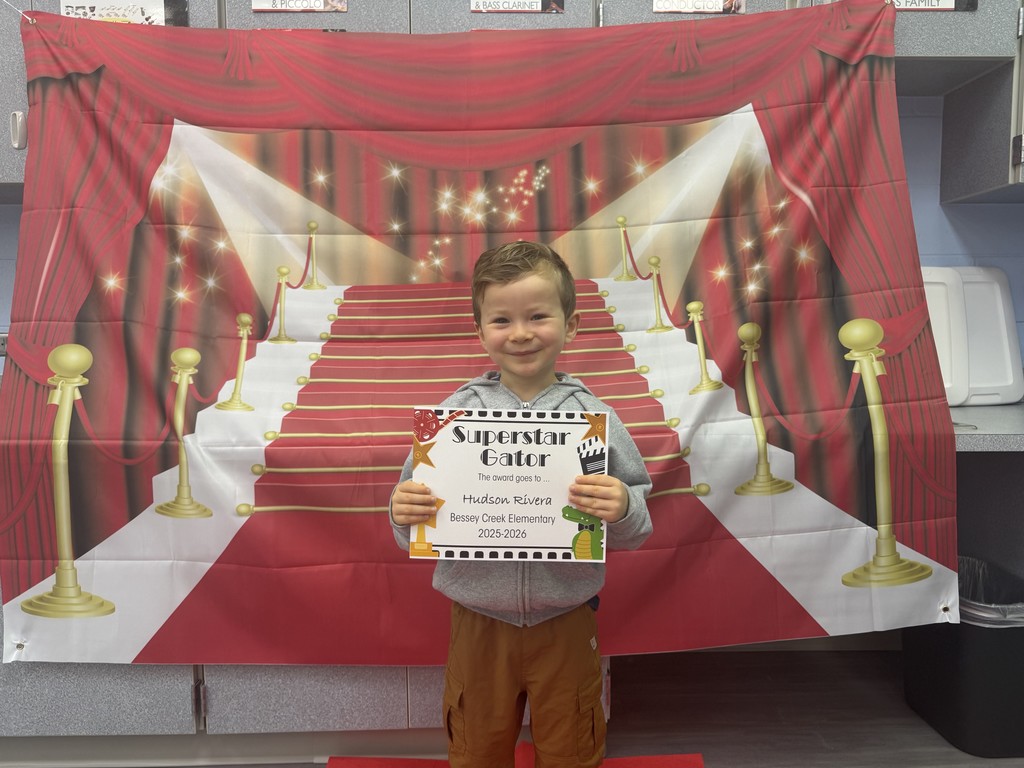 S.T.A.R. Gator Students pose in a room with a red carpet backdrop.