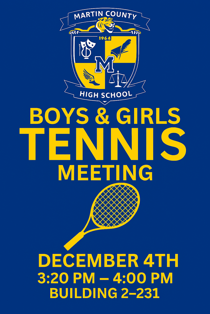 MCHS Boys & Girls  Tennis Information Meeting