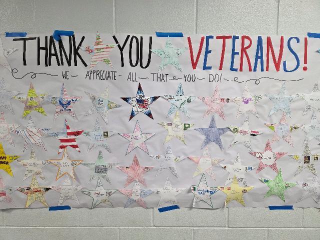 MCHS Thanks our Veterans During the Thanksgiving Season