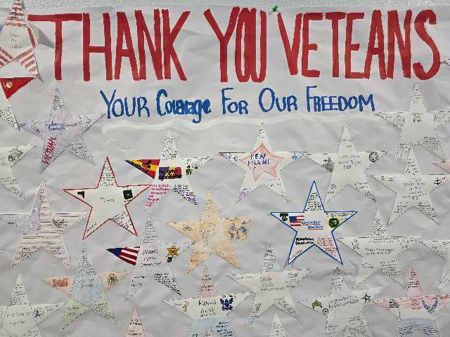 MCHS Thanks our Veterans During the Thanksgiving Season