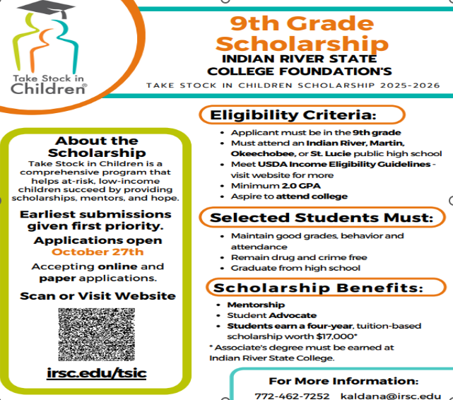 Scholarship for 9th graders