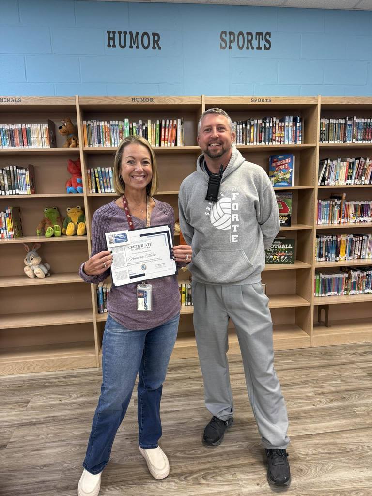 This past month, we proudly honored Mrs. Harse as our Teacher of the Month from Treasure Coast Student Educator Recognition Council