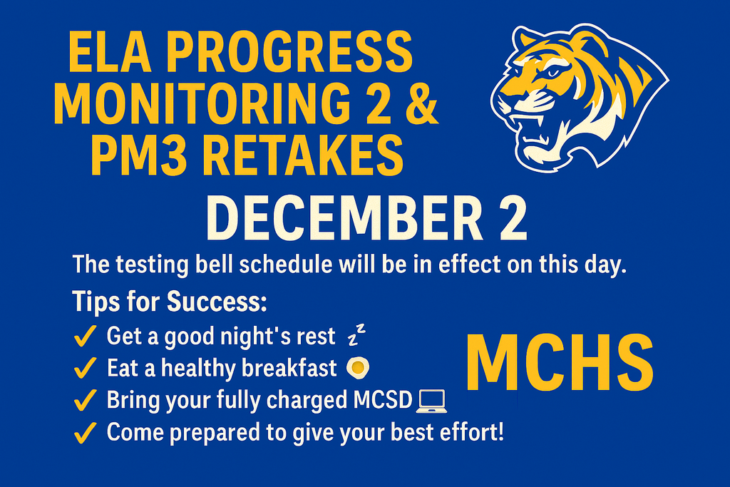 December 2 ELA Progress Monitoring @MCHS