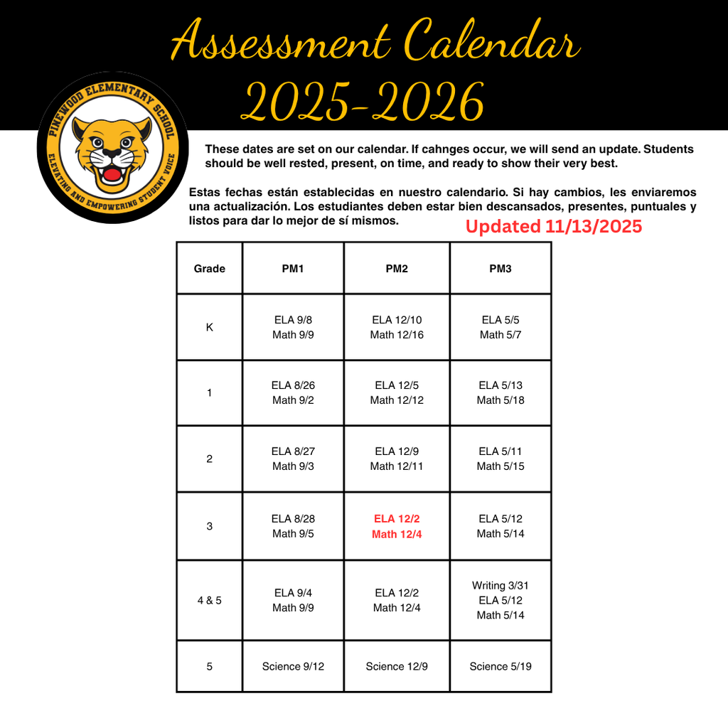 Testing Calendar Image