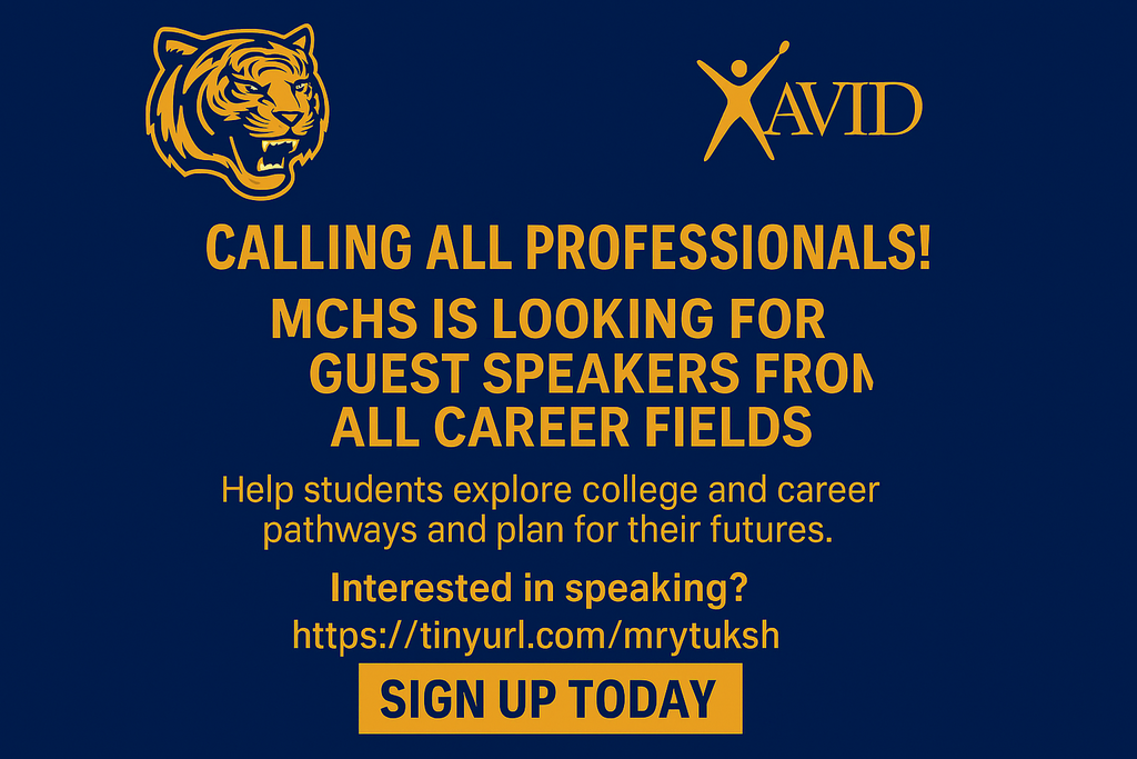 Calling for Guest Speakers @MCHS