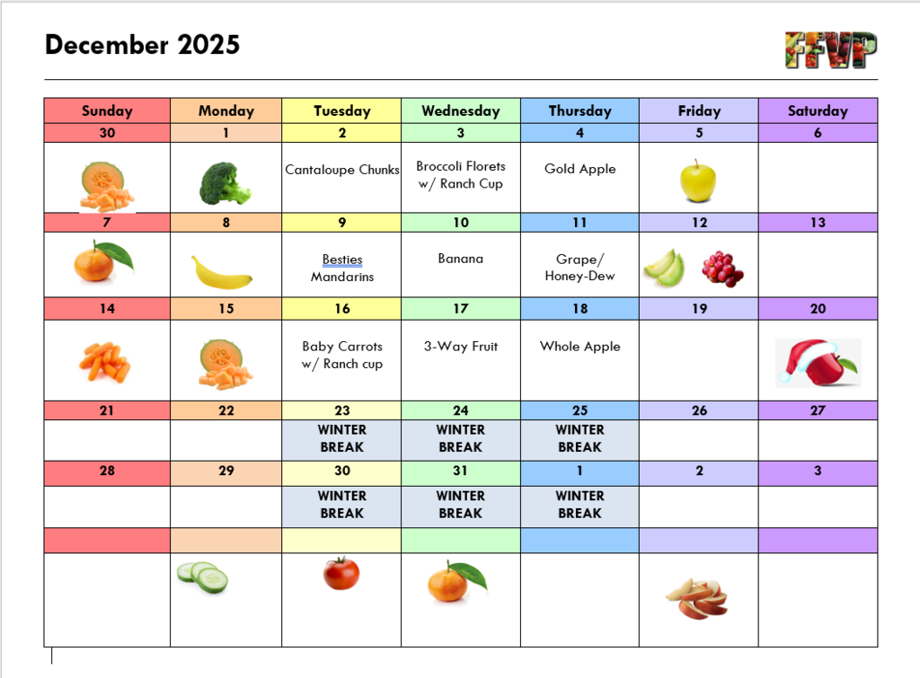 FFVP December calendar