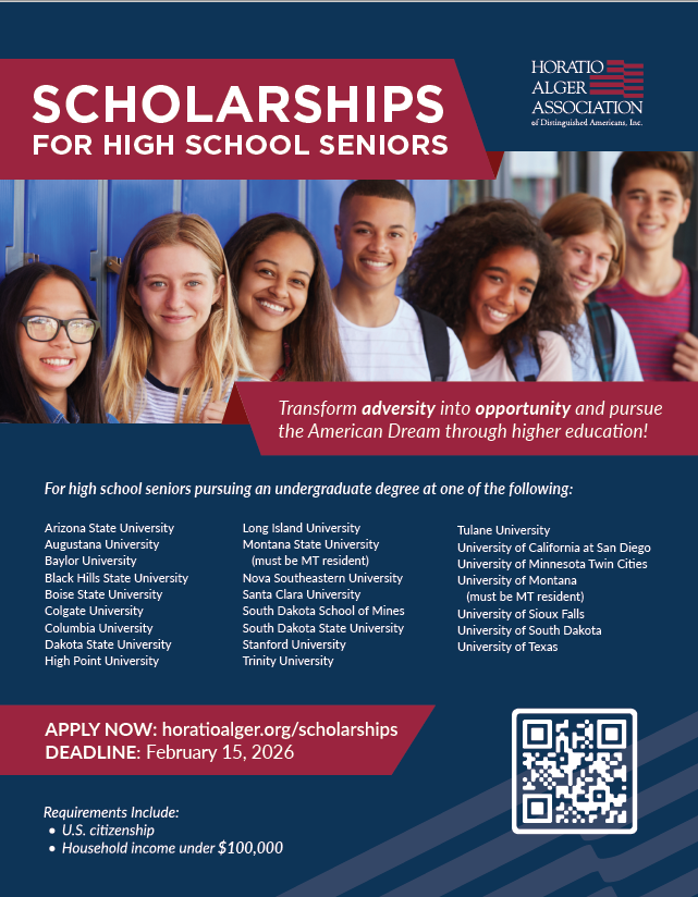 Horatio Alger Association Scholarships for Seniors