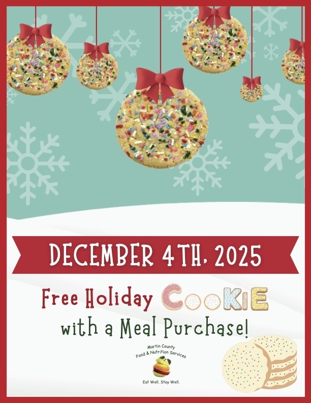 Holiday cookie with meal purchase
