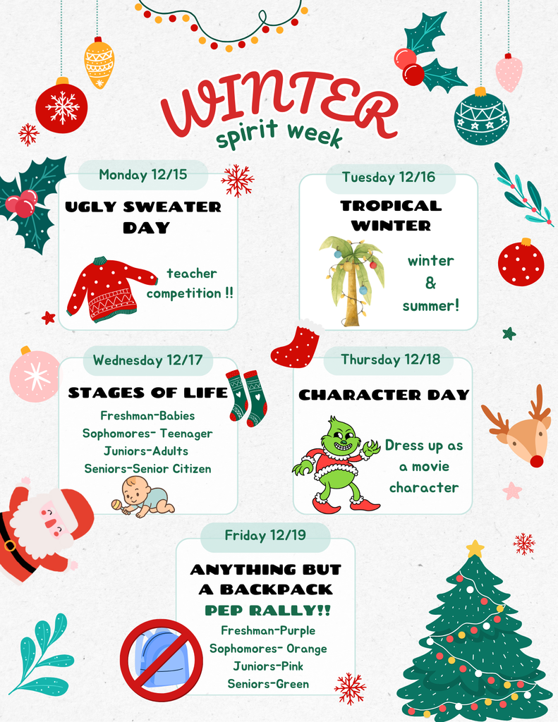 2025 Winter Spirit Week @MCHS