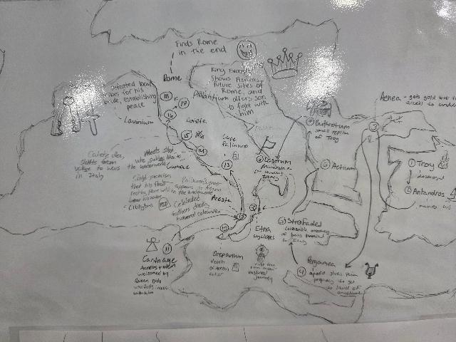 Mapping the Epic Journey of Aeneas at MCHS!