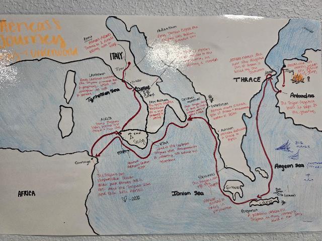 Mapping the Epic Journey of Aeneas at MCHS!