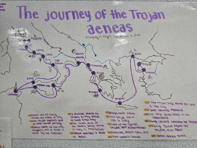 Mapping the Epic Journey of Aeneas at MCHS!
