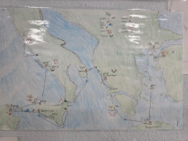 Mapping the Epic Journey of Aeneas at MCHS!