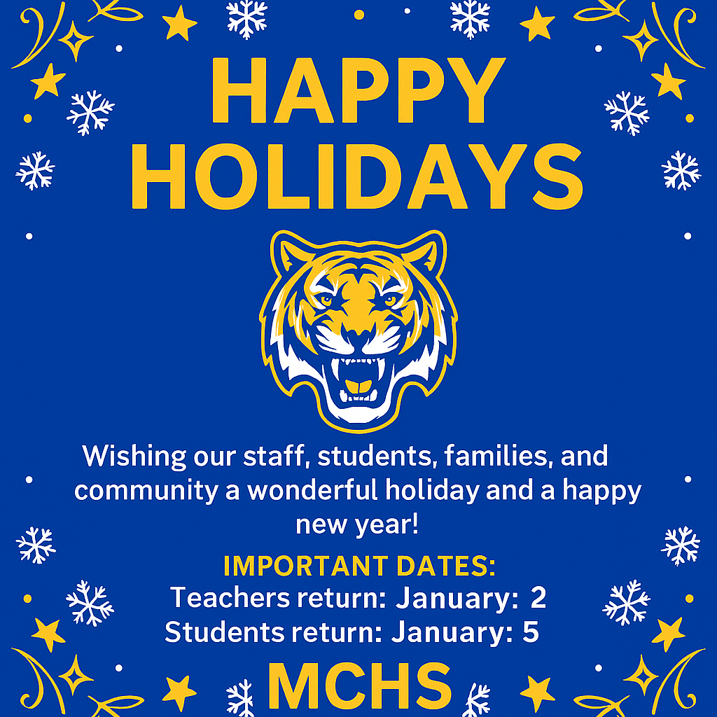 Happy Holidays & Happy New Year from MCHS