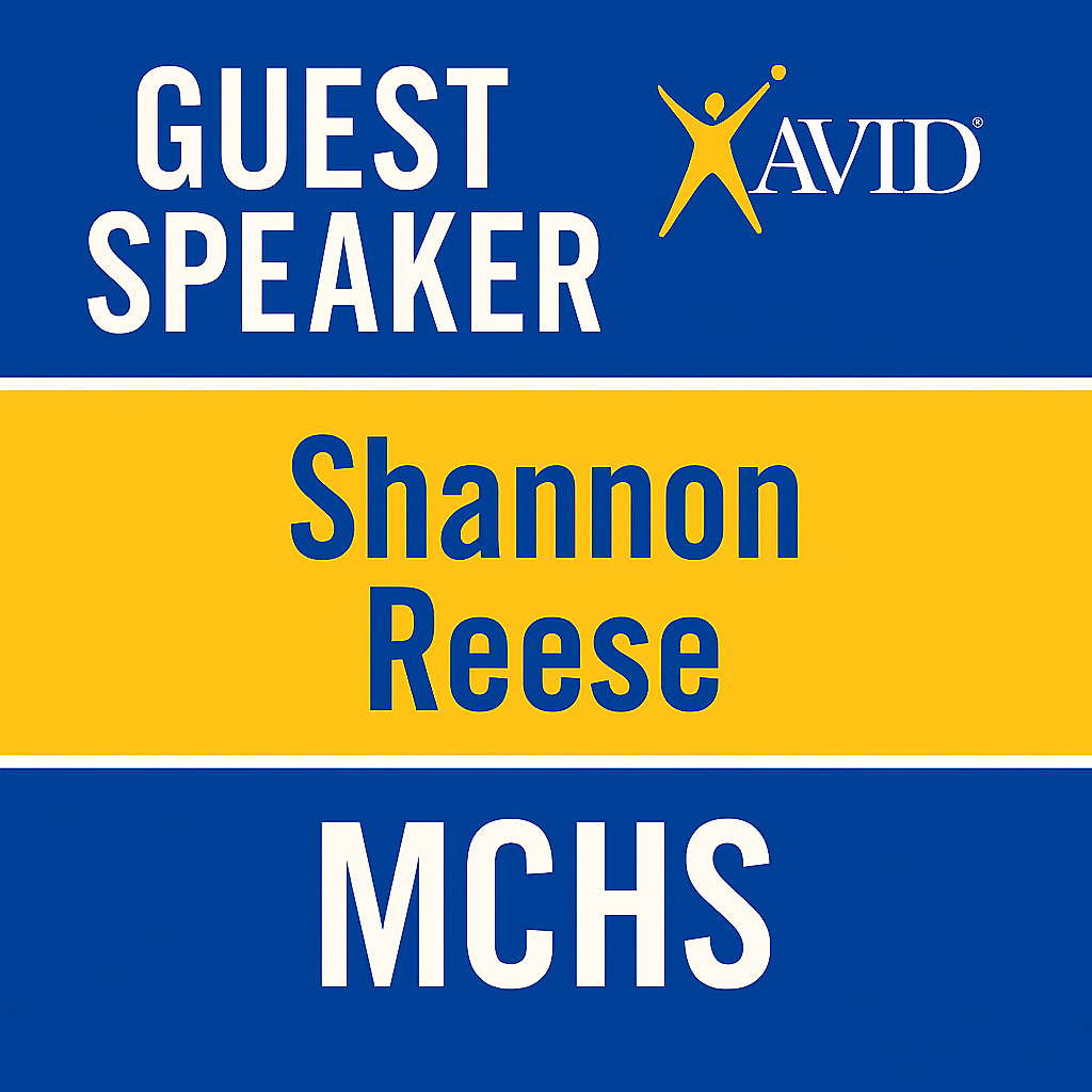 Guest Speaker at MCHS - Shannon Reese