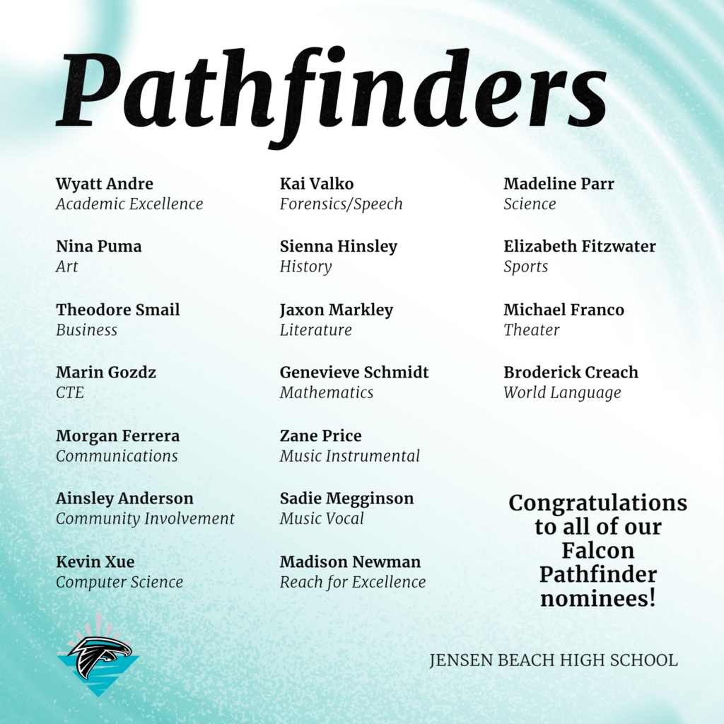 JBHS Pathfinder Nominees
