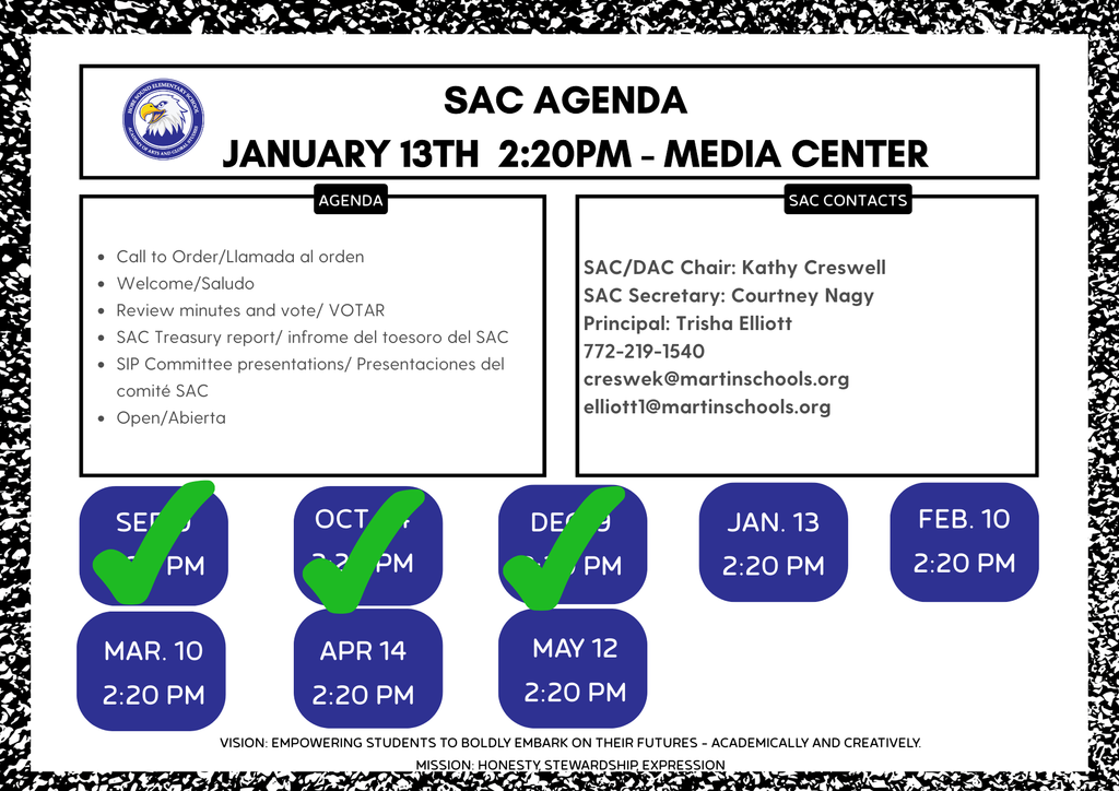 HSE SAC January 2025 Meeting Agenda