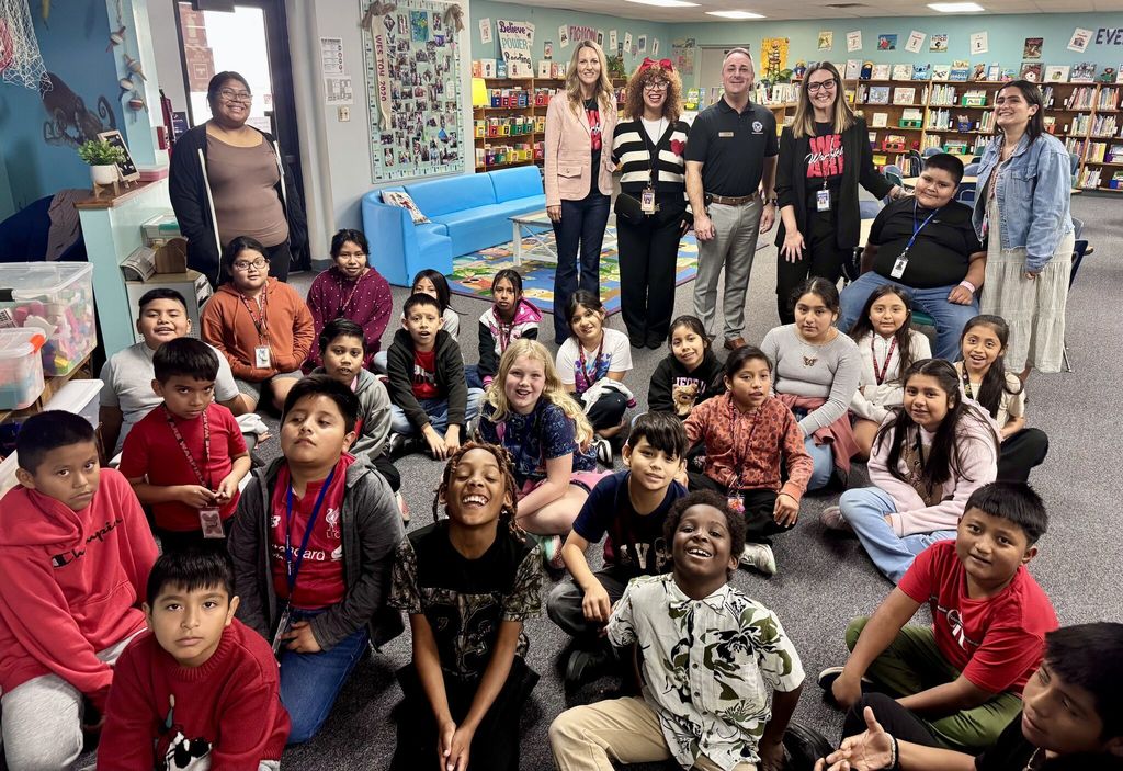 Superintendent Maine visits WES Warriors in leadership