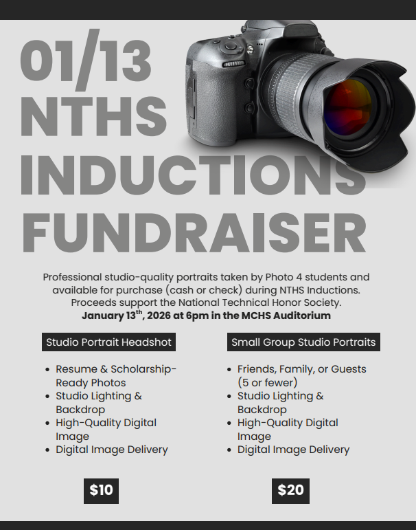 01/13 MCHS NTHS Inductions Fundraiser